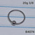 20g Silver Stainless CBR BCR 3/8 Nose Hoop Ring B4074