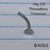 14g Titanium Floating Belly 1/2 Curved Threadless Base Flat Back B4062