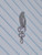 14g Silver CZ Chandelier Dangle Comfy Hinged 3/8 Belly Ring B4065