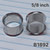 5/8 inch Black Stainless Plugs Gauges B1892