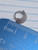 16g Silver Stacked CZ Lined Bend 5/16 Hoop Ring B4079