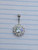 14g Silver Large CZ 3/8 Belly Ring B1562
