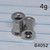 4g Silver Stainless Plugs Tunnels Gauges B4052