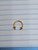 14g Gold Stainless Spike 3/8 Horseshoe Ring Gauges B4042