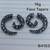 16g Black Acrylic Stars Spiral Faux Taper Plugs Earrings B4103