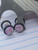 16g White Splatter Acrylic Faux Tapers Plugs Earrings B4105