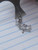 14g Silver CZ Sea Turtle Dangle Belly Ring B3229