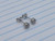 Titanium Silver 5mm CZ Stud Silver Earrings B4098