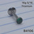 16g Titanium Emerald Green CZ 5/16 Labret Ring B4106