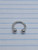 12g Silver Stainless 1/2 Horseshoe Ring Gauges B4066