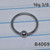 18g Silver Stainless 3mm CBR BCR 3/8 Nose Hoop Ring B4069