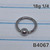 18g Silver Stainless 3mm CBR BCR 1/4 Nose Hoop Ring B4067