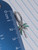 14g Silver CZ Palm Tree Dangle Comfy Hinged 7/16 Belly Ring B4132