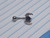 14g Silver Vitrail Heart Wings Belly Ring B4129