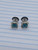 2x 16g Stainless Blue Eye Faux Plugs Earrings B4164