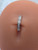 14g Silver Stainless CZ Comfy Hinged 3/8 Belly Ring B4171