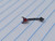 16g Black Titanium Devil Red CZ Spike 5/16 Eyebrow Ring B4178