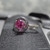 38 Special Bullet 925 Sterling Silver Pink CZ Size 7 Ring