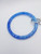 Blue Opal Look Bangle Keyring with Heart Keychain