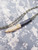 500 Win Mag  Scroll Print Brass Antler Necklace