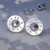 40 Silver Chrome Crystal Stud Earrings
