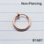 Non-Piercing Rose Gold Ring Spring Hoop