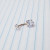 14g Rose Gold Heart CZ Flower Belly Ring Navel