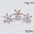 16g Rose Gold 3 Marquise CZ Flowers Cartilage Crawler Stud