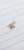 16g Short Gold CZ Hummingbird 1/4 Labret Ring