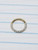 16g Gold CZ Lined Hinged Hoop Seamless Ring