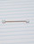 14g Rose Gold White Opal Threadless 1.5 Industrial Barbell Earring B1073