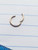 20g Small Rose Gold Hinged 1/4 Nose Hoop Seamless Ring B0048