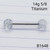 14g Titanium Clear Glitter Tongue  Nipple Rings Barbells 5/8