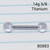 14g Titanium Clear 5/8 Barbell Tongue Nipple Ring