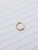 16g Gold CZ Lined Bend 5/16 Hoop Ring B2860