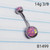 14g Pink Opal Belly Ring