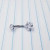 14g Silver Star CZ Belly Ring Navel