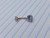 14g Rose Gold Stainless Round CZ 3/8 Belly Ring B2349