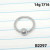 14g Silver Captive Bead Ring BCR CBR 7/16