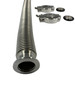 20" Thin-walled Stainless Bellow Vacuum Hose with NW25 Fittings Image 2