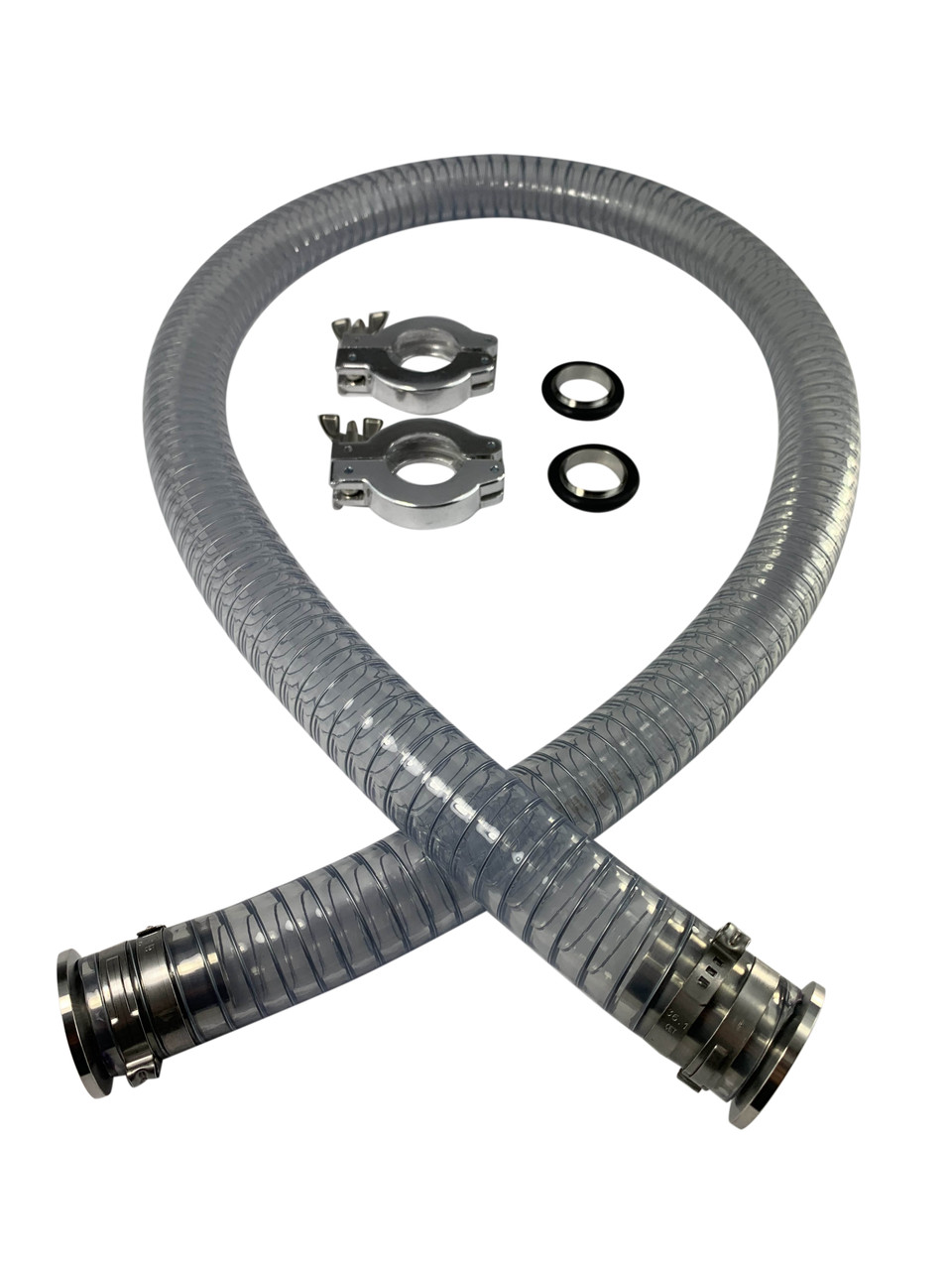 3' Clear Vacuum Hose with NW25 Fittings
