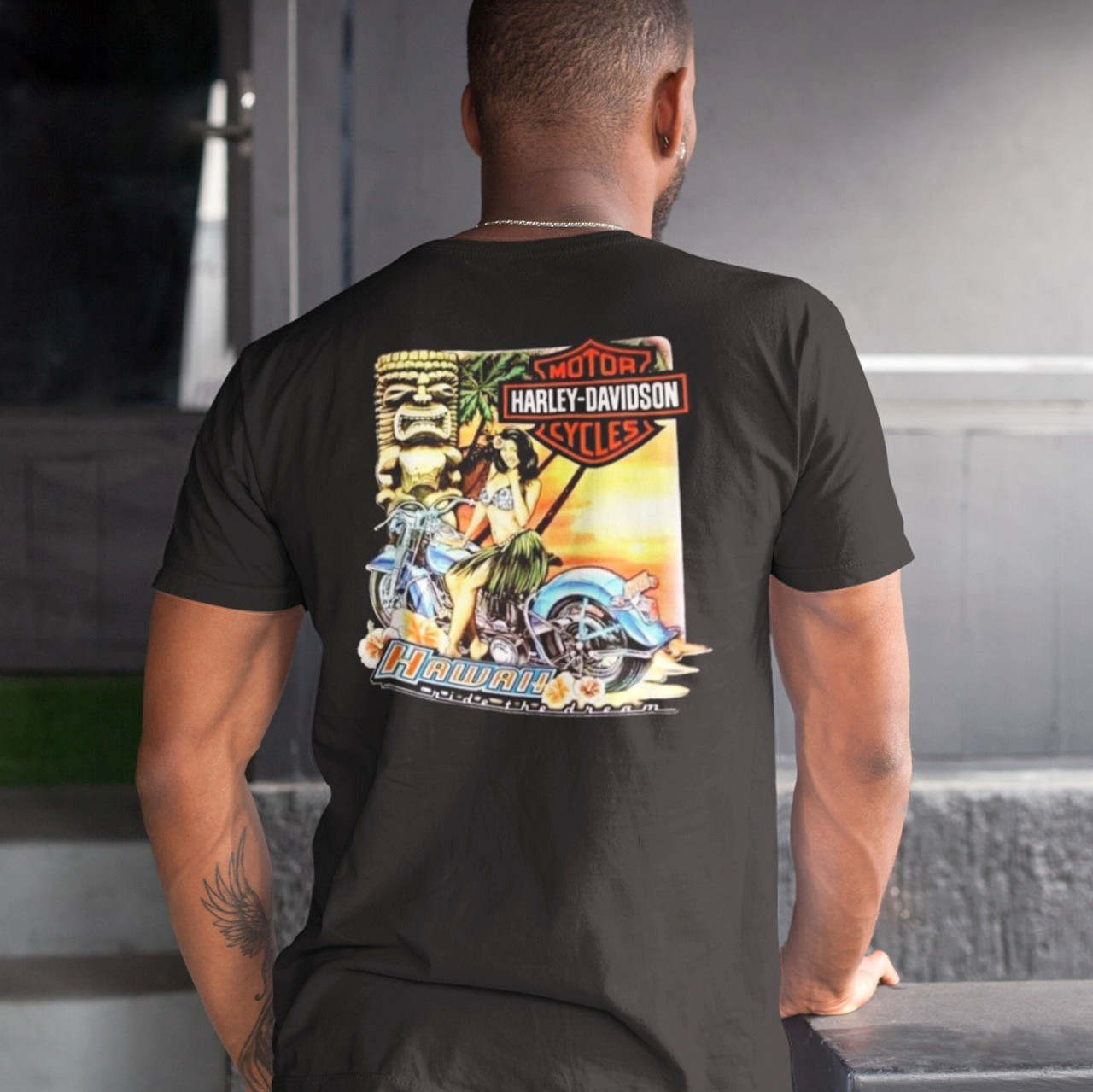 【Harley Davidson】ハワイ限定!フラガール Tシャツ hulagirl-jpg__49426.1743202779
