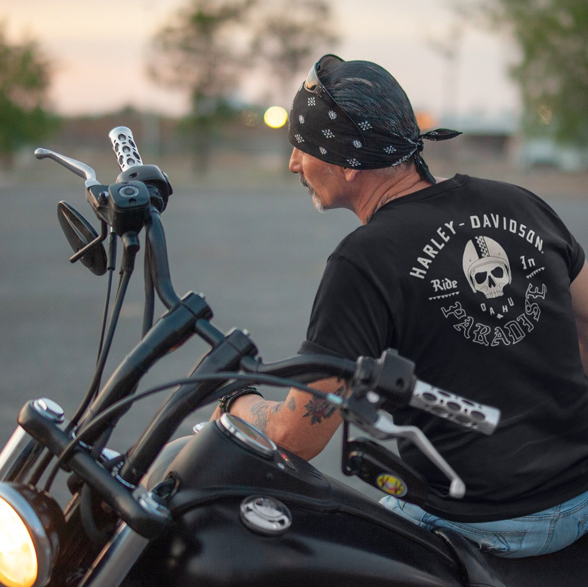 バイクウェア・装備 Harley-Davidson 9th Anniversary T-shirt Ride-in-paradise__24729.
