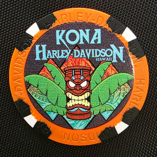 Harley-Davidson Full Color Poker Chips Kona Tiki