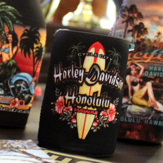 Harley-Davidson Hibiscus Surf Can Cooler
