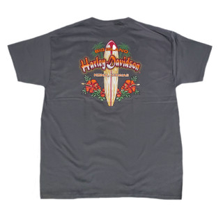 Harley-Davidson Kona Hibiscus Surf Charcoal T-Shirt