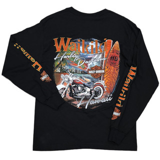 Harley-Davidson Men's Coastline Long Sleeve Black T-shirt