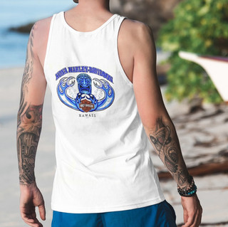 Harley-Davidson Men's Kona Tiki Wave White Tank Top