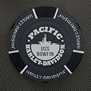 Harley-Davidson Poker Chips USS Bowfin Grey With Black