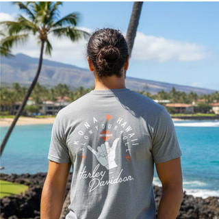 Harley-Davidson Men's Kona Slow Your Roll Heather Grey T-shirt
